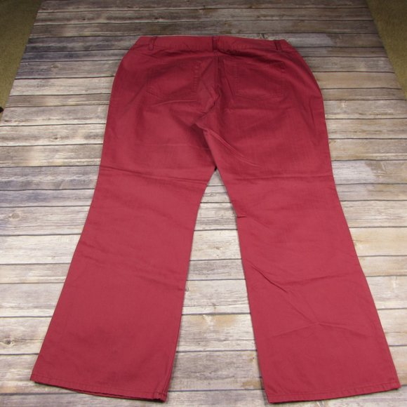 Avenue Jeans Red Wide Leg Size 18 - Picture 7 of 8